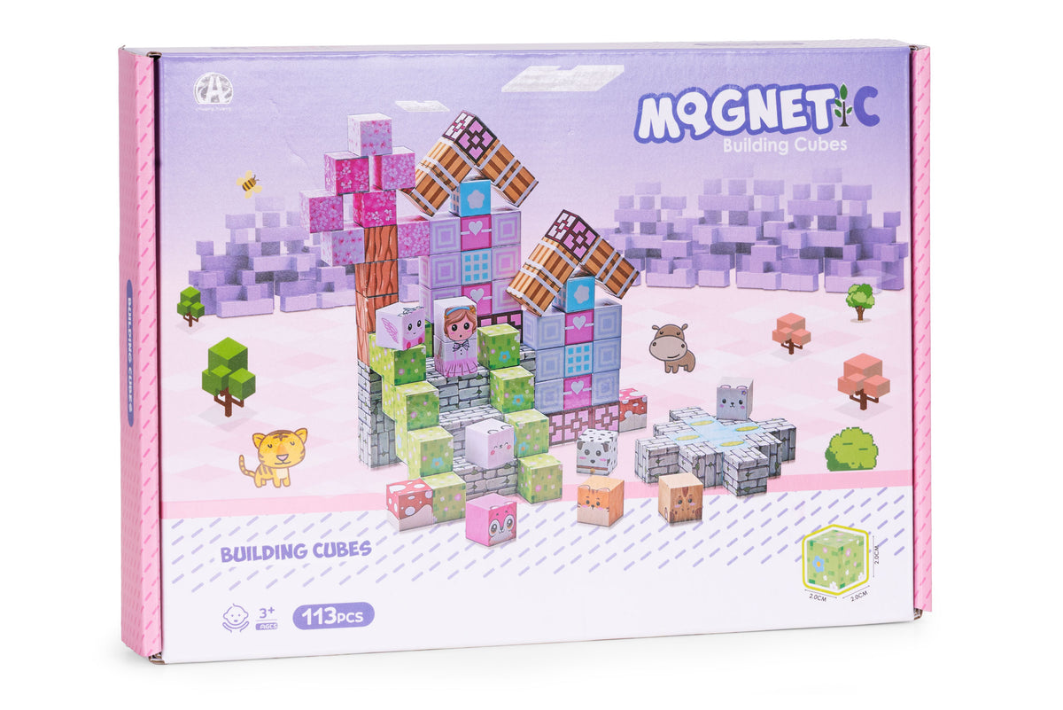 Magnētiskais konstruktors bērniem, 113 gab. | EcoToys