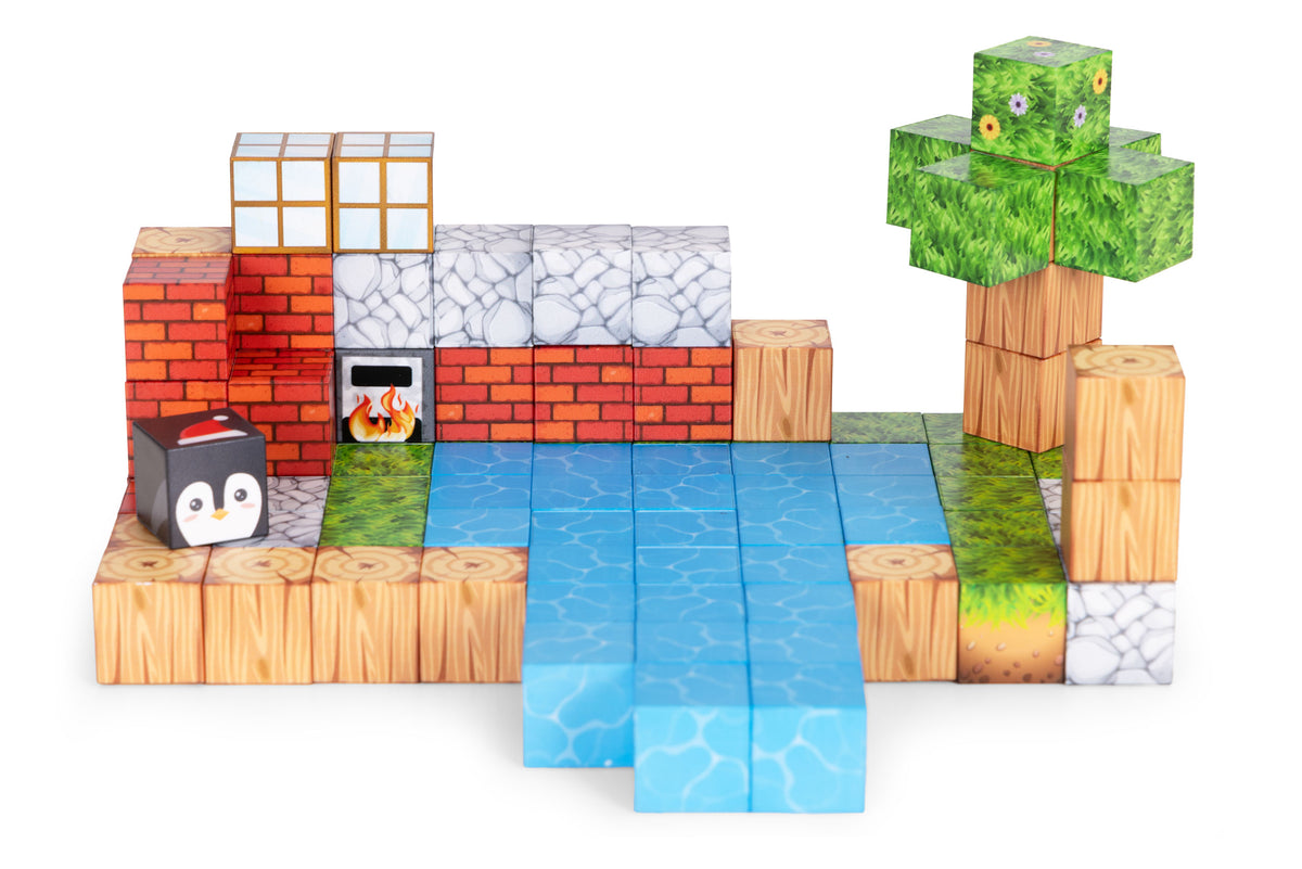 Magnētiskais konstruktors bērniem, 87 gab. | EcoToys