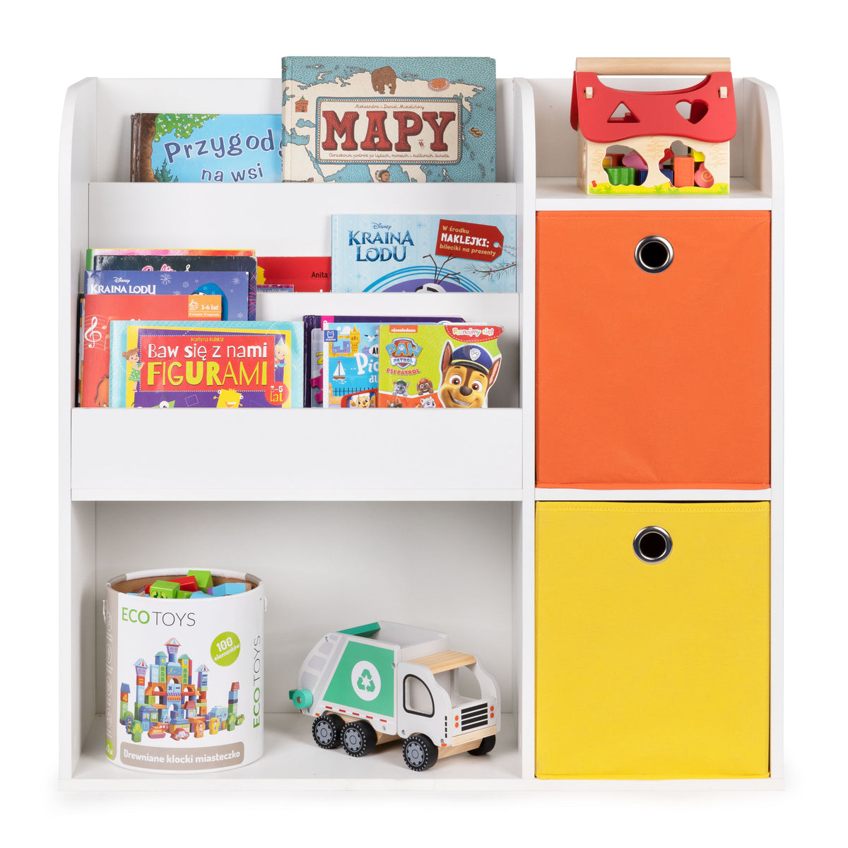 Koka bērnu plaukts – organizators ar nodalījumiem | EcoToys