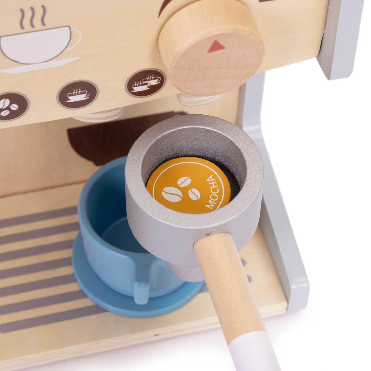 Koka bērnu kafijas automāts 2in1 – baristas veikals, 26 piederumi | EcoToys