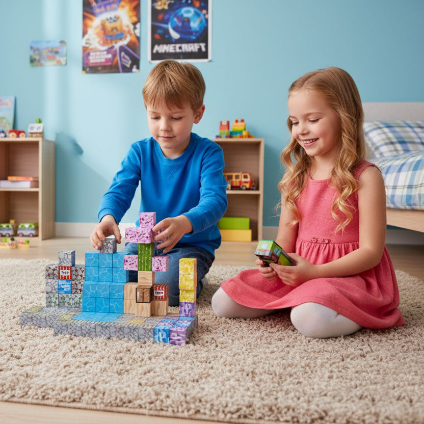 Magnētiskais konstruktors bērniem, 112 gab. | EcoToys
