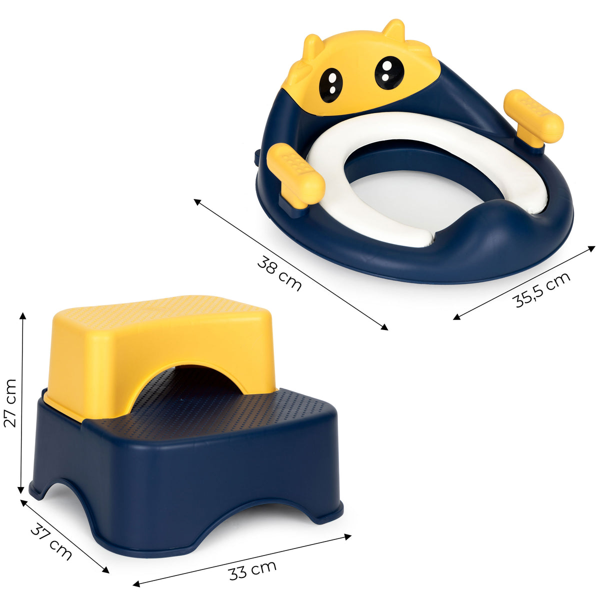 Tualetes sēdeklis bērniem ar pakāpieniem un platformu | EcoToys