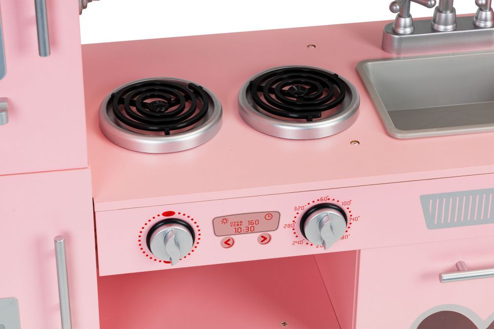 Liela koka virtuve bērniem ar skaņas efektiem PINK HEART