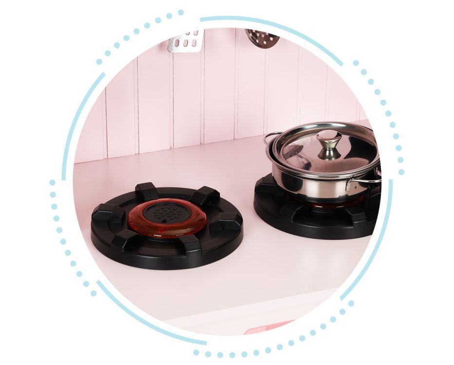 Koka virtuve bērniem READY TO GRILL PINK