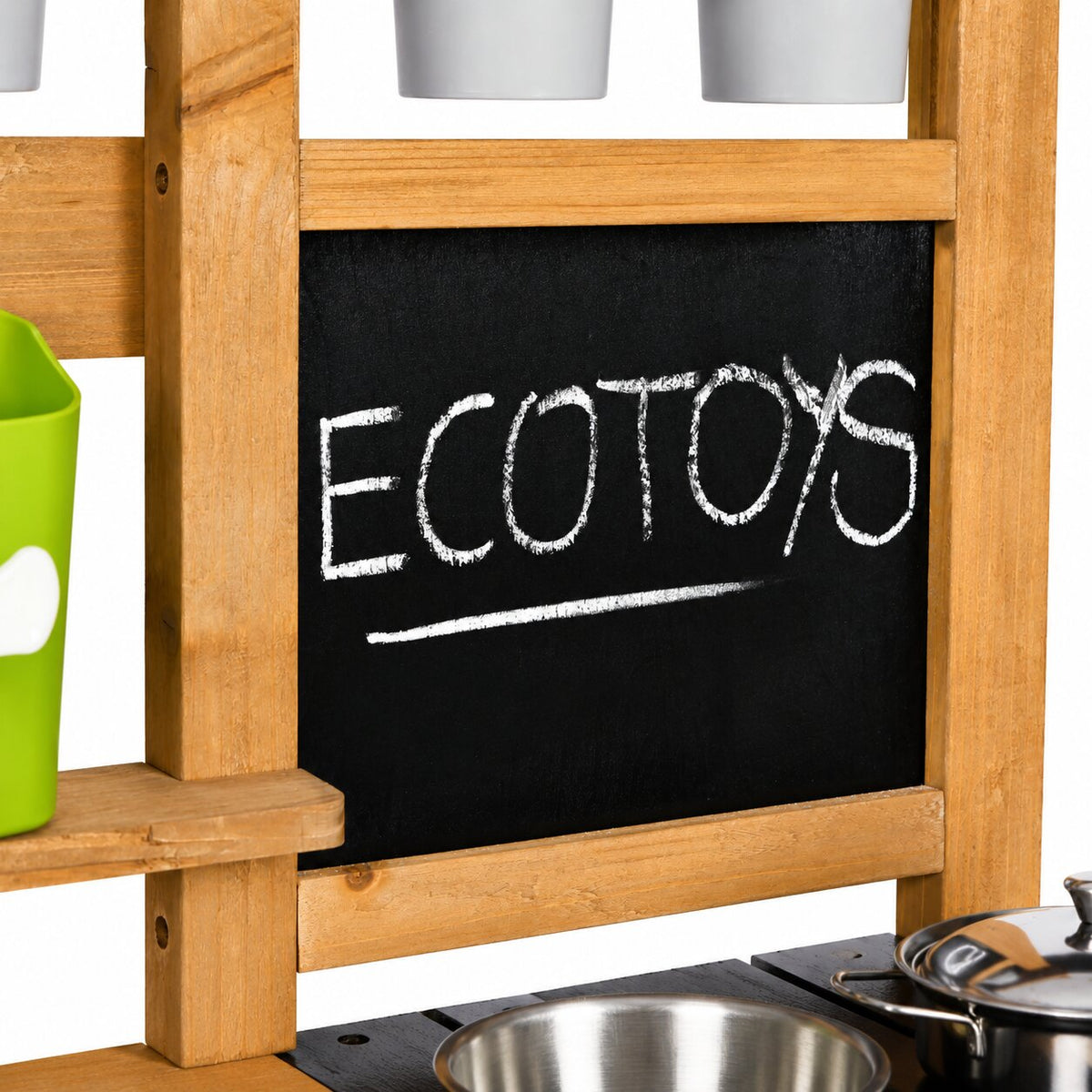 Bērnu āra “dubļu virtuve” ar piederumiem un tāfeli | EcoToys