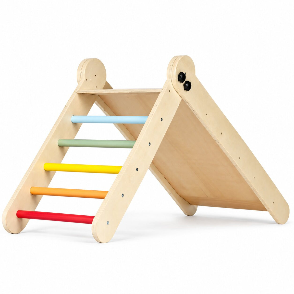 Koka Montessori kāpelēšanas komplekts ar kāpnēm un rampu “HENRY” | EcoToys