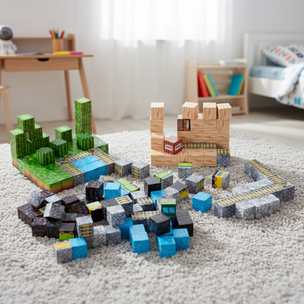 Magnētiskais konstruktors bērniem, 169 gab. | EcoToys