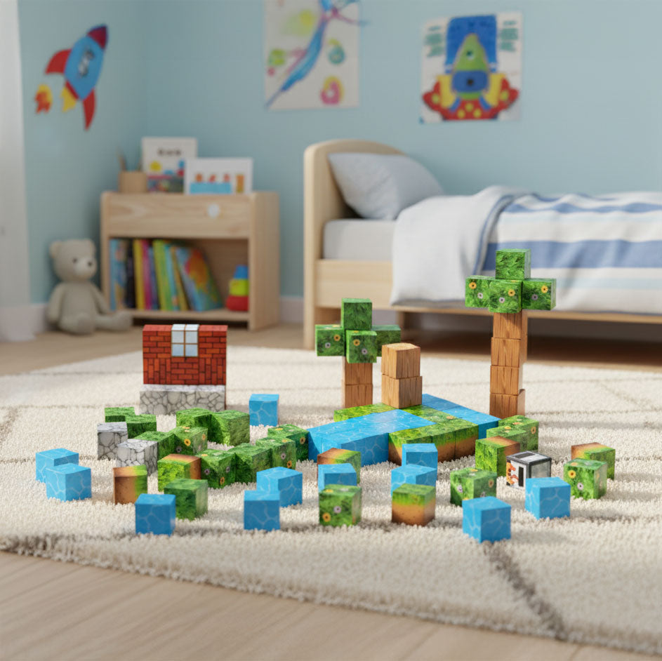 Magnētiskais konstruktors bērniem, 88 gab. | EcoToys