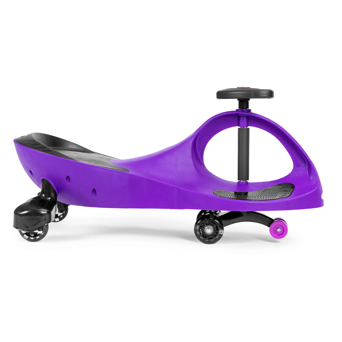 Bērnu pašbraucošā mašīna (wiggle car) ar LED riteņiem, violeta | EcoToys