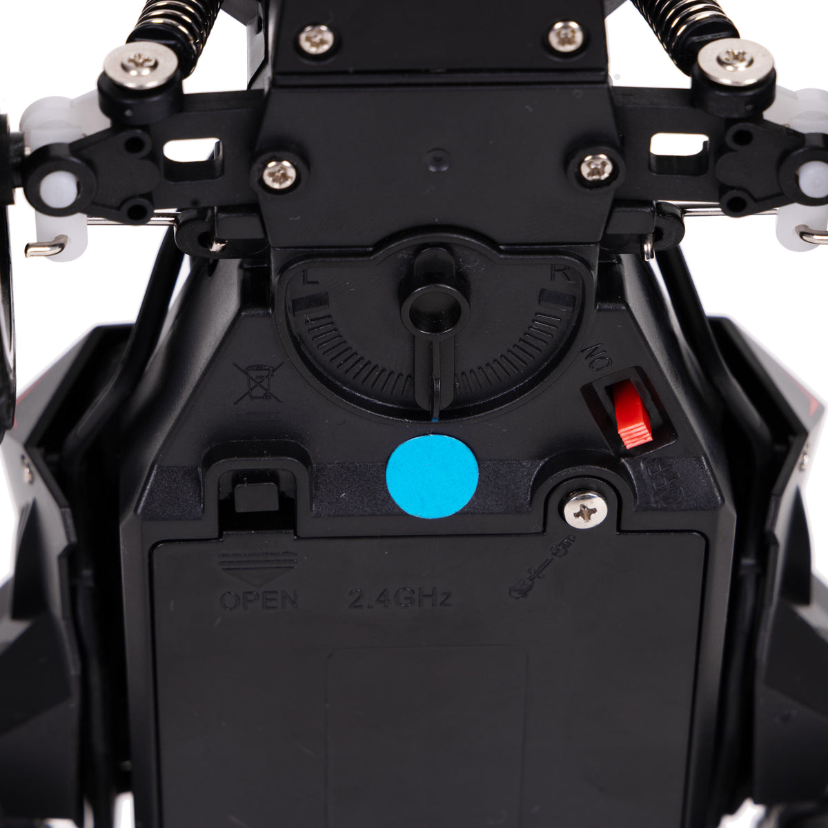 Radiovadāms bezceļu auto 1:18, aizmugurējā piedziņa, akumulators 3,7 V 500 mAh | EcoToys
