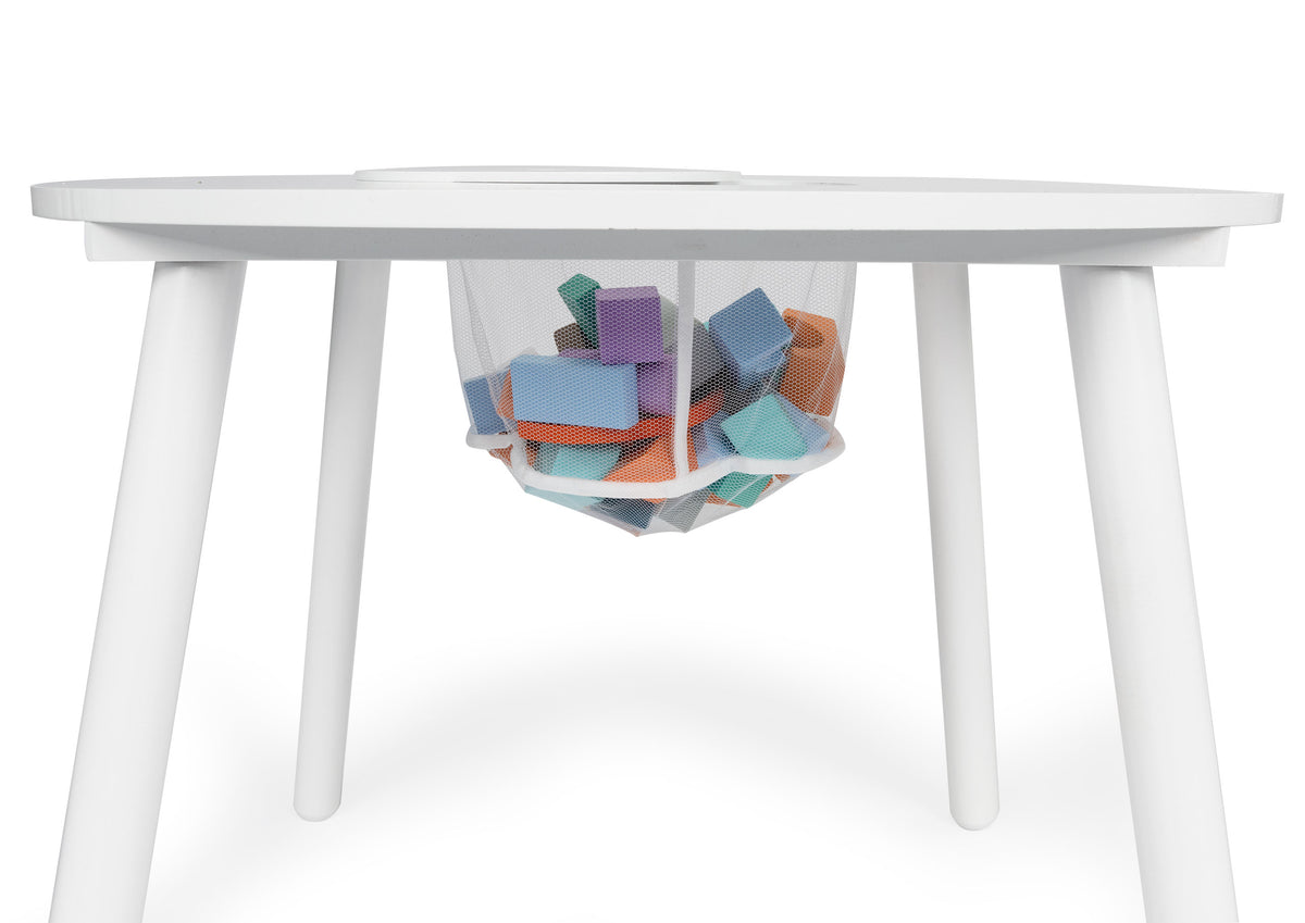 Balts bērnu galds ar diviem krēsliem | EcoToys