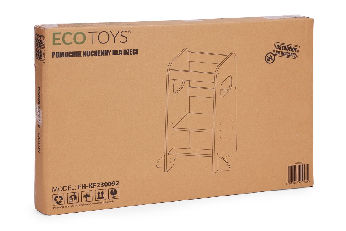 Montessori virtuves palīgs – regulējams bērnu paaugstinājums | EcoToys