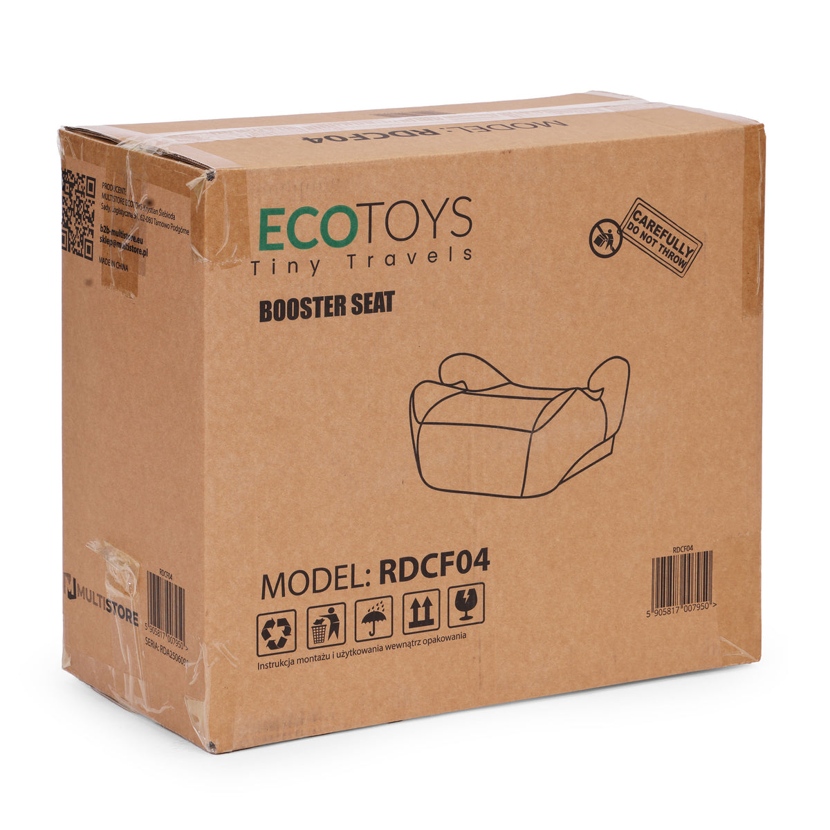 Bērnu autosēdeklis-paliktnis i-SIZE, 125–150 cm, ar glāzes turētāju | EcoToys