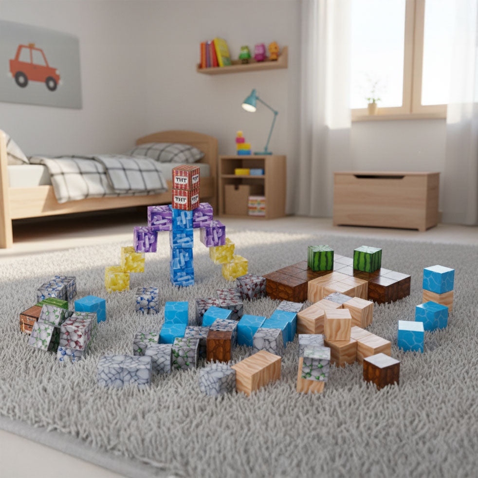 Magnētiskais konstruktors bērniem, 88 gab. | EcoToys