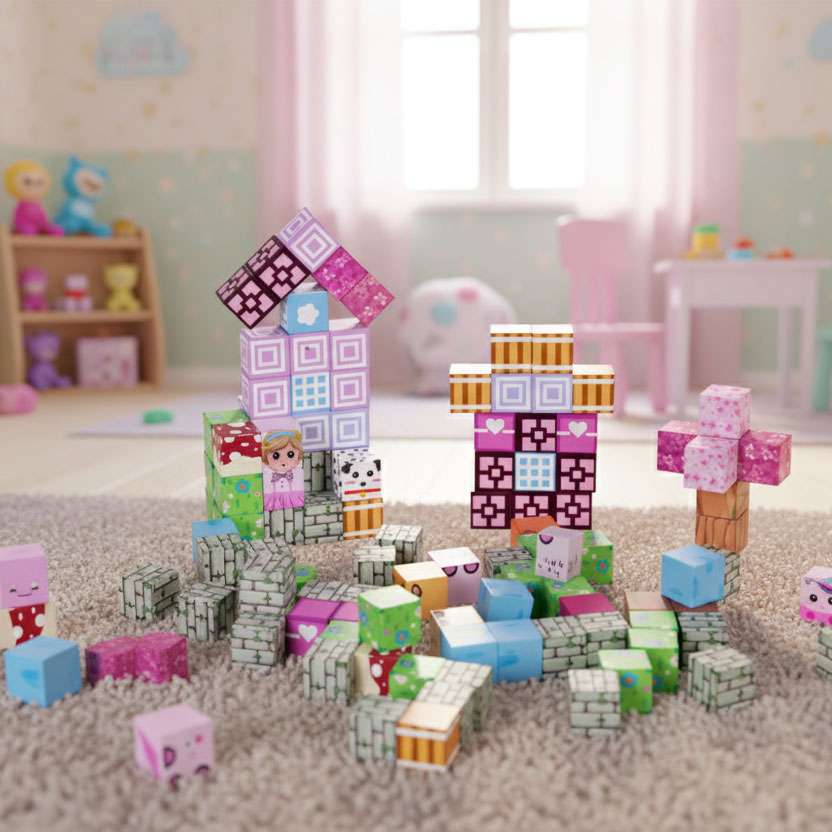 Magnētiskais konstruktors bērniem, 113 gab. | EcoToys