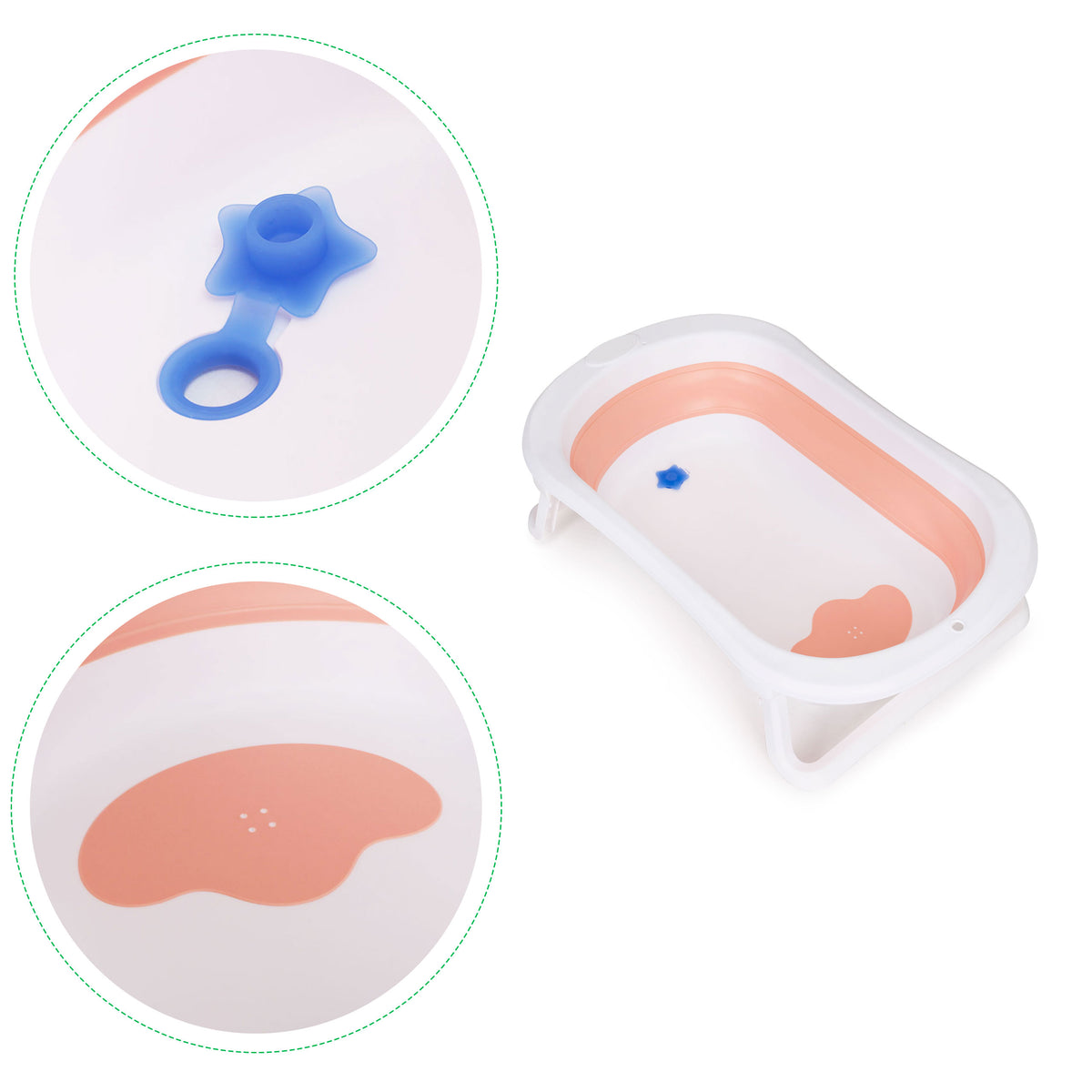 Saliekama mazuļu vanniņa ar notekvārstu | EcoToys