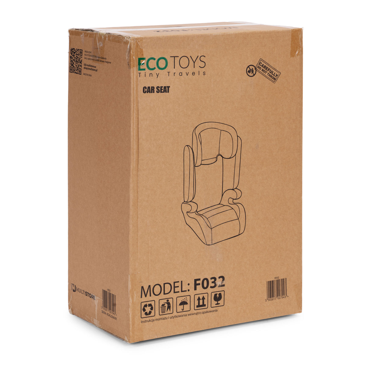 Bērnu autosēdeklis 2in1 i-SIZE, 100–150 cm, ar glāzes turētāju | EcoToys
