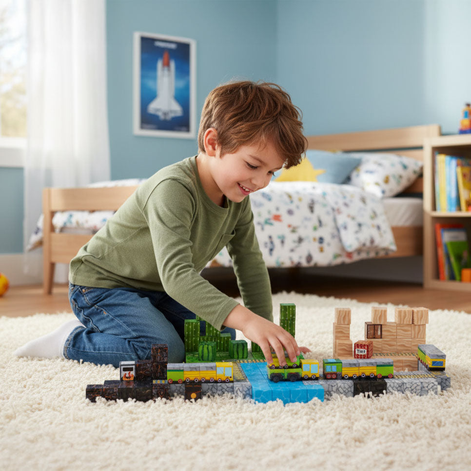 Magnētiskais konstruktors bērniem, 169 gab. | EcoToys