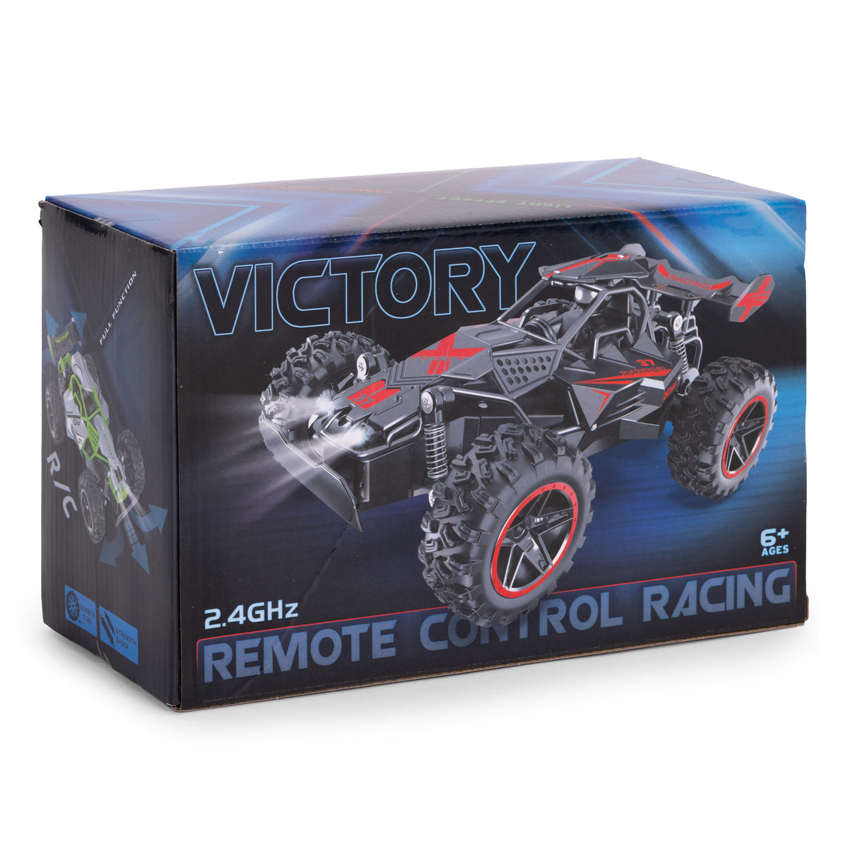 Radiovadāms bezceļu auto 1:18, aizmugurējā piedziņa, akumulators 3,7 V 500 mAh | EcoToys