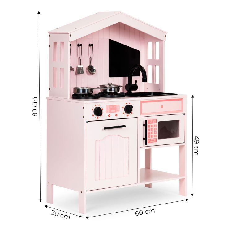 Koka virtuve bērniem READY TO GRILL PINK
