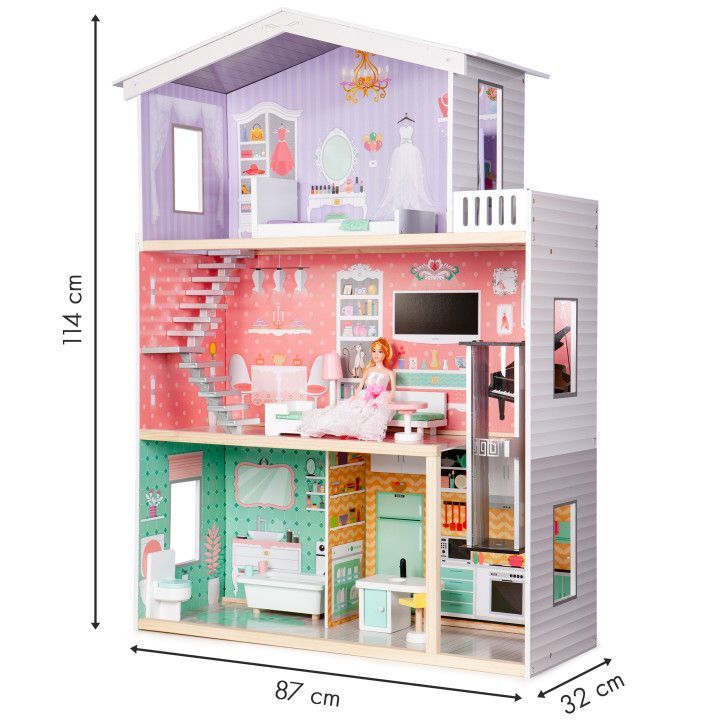 Koka leļļu māja ar liftu  Candy Residence