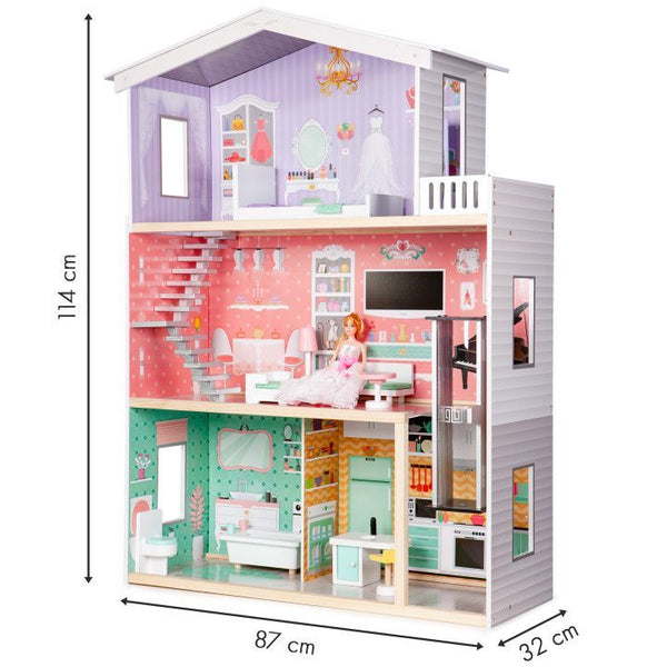 Koka leļļu māja ar liftu  Candy Residence