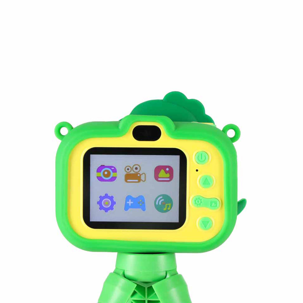 Bērnu digitālā kamera uz statīva dinozaurs zaļš | EcoToys