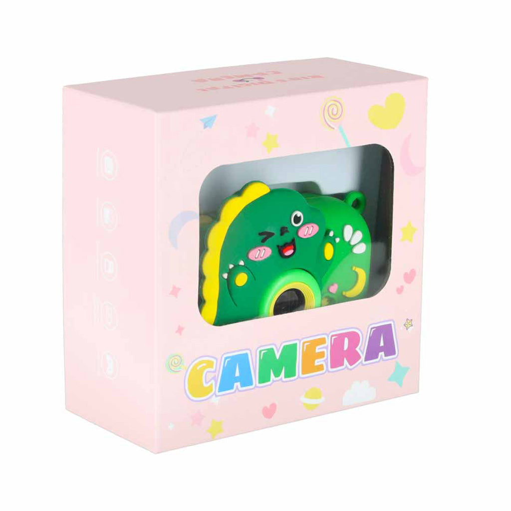 Bērnu digitālā kamera uz statīva dinozaurs zaļš | EcoToys