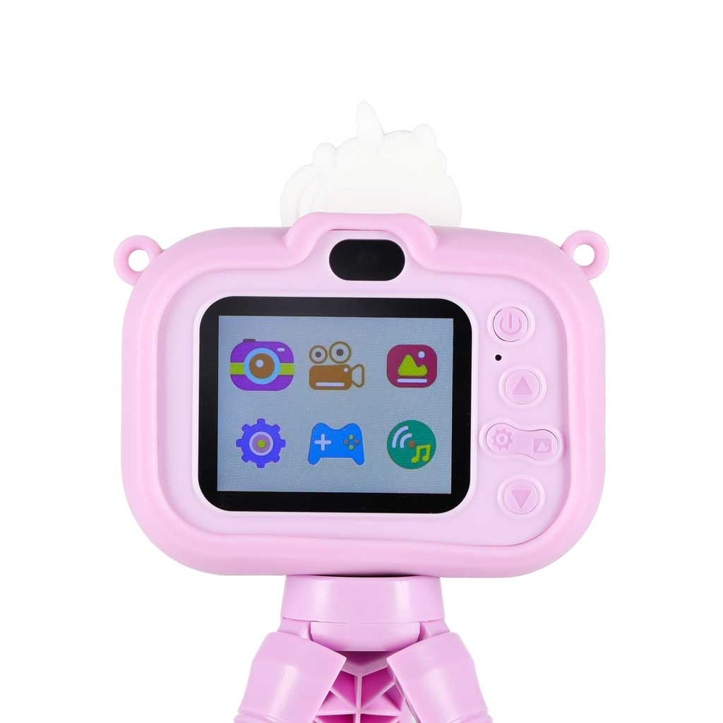 Bērnu digitālā kamera ar statīvu “Vienradzis”, violeta | EcoToys