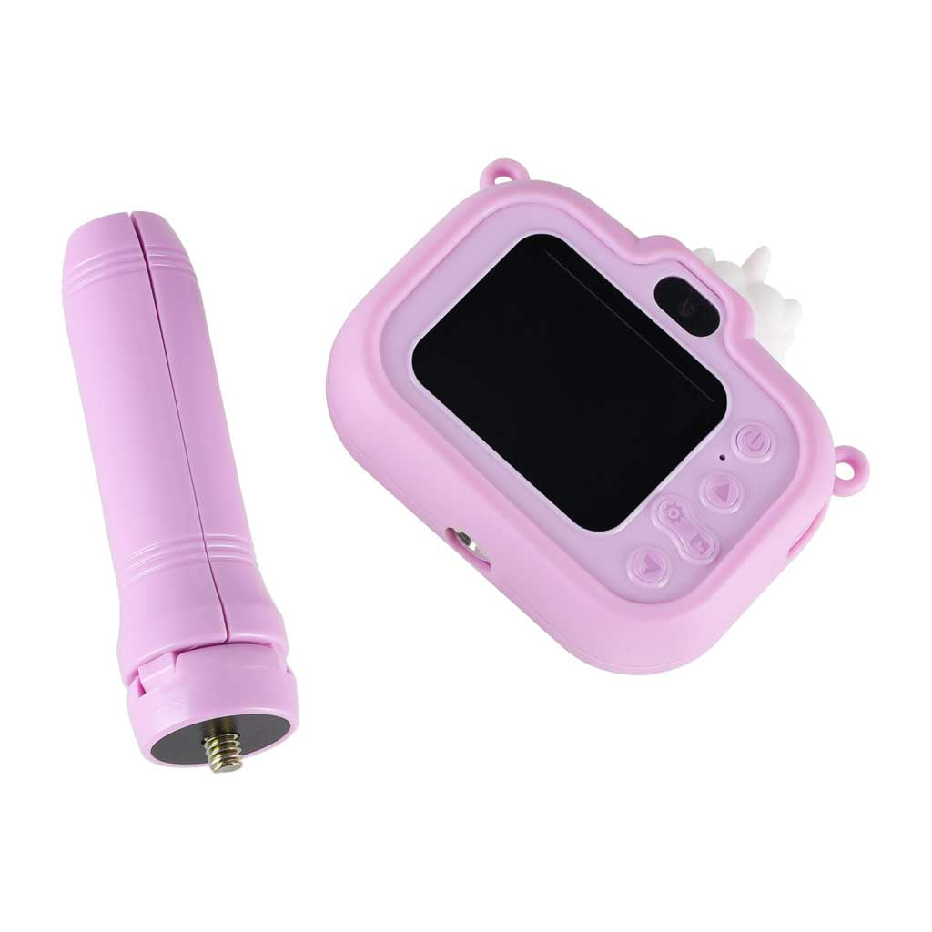 Bērnu digitālā kamera ar statīvu “Vienradzis”, violeta | EcoToys