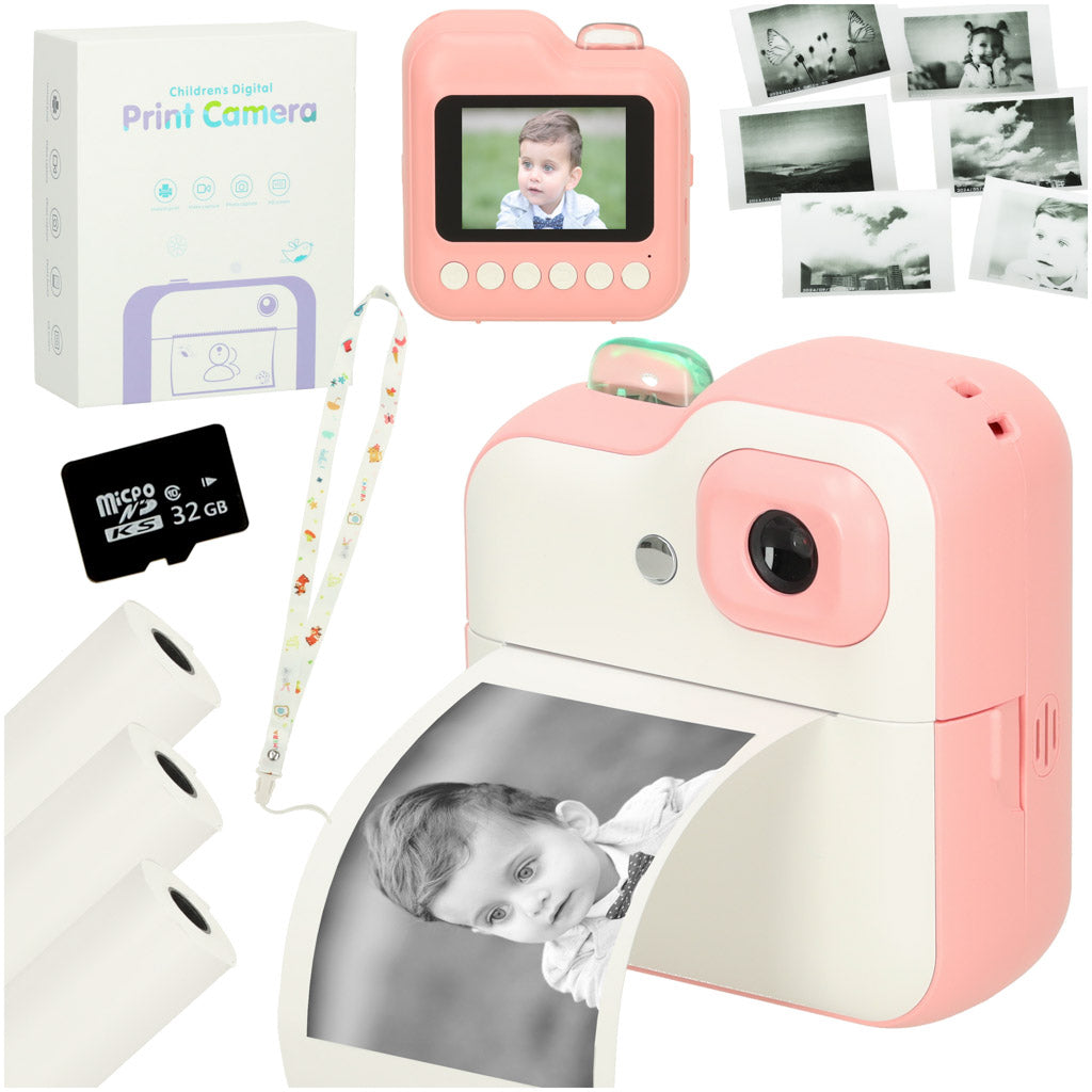 Instant kamera bērniem 1GB 24mpx balta | EcoToys