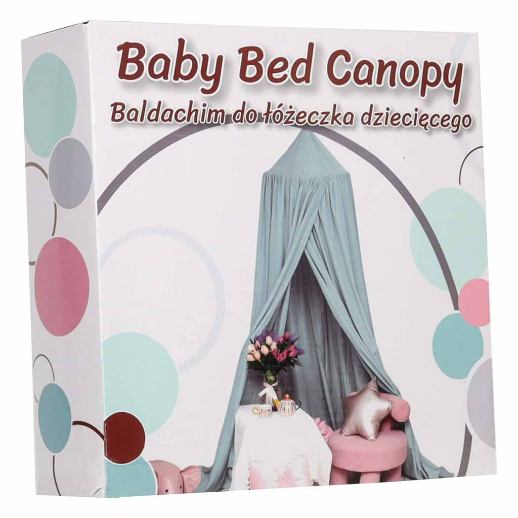 Bērnu baldahīns gultiņai – aizkars, telts, tipi, piekaramais, zils | EcoToys