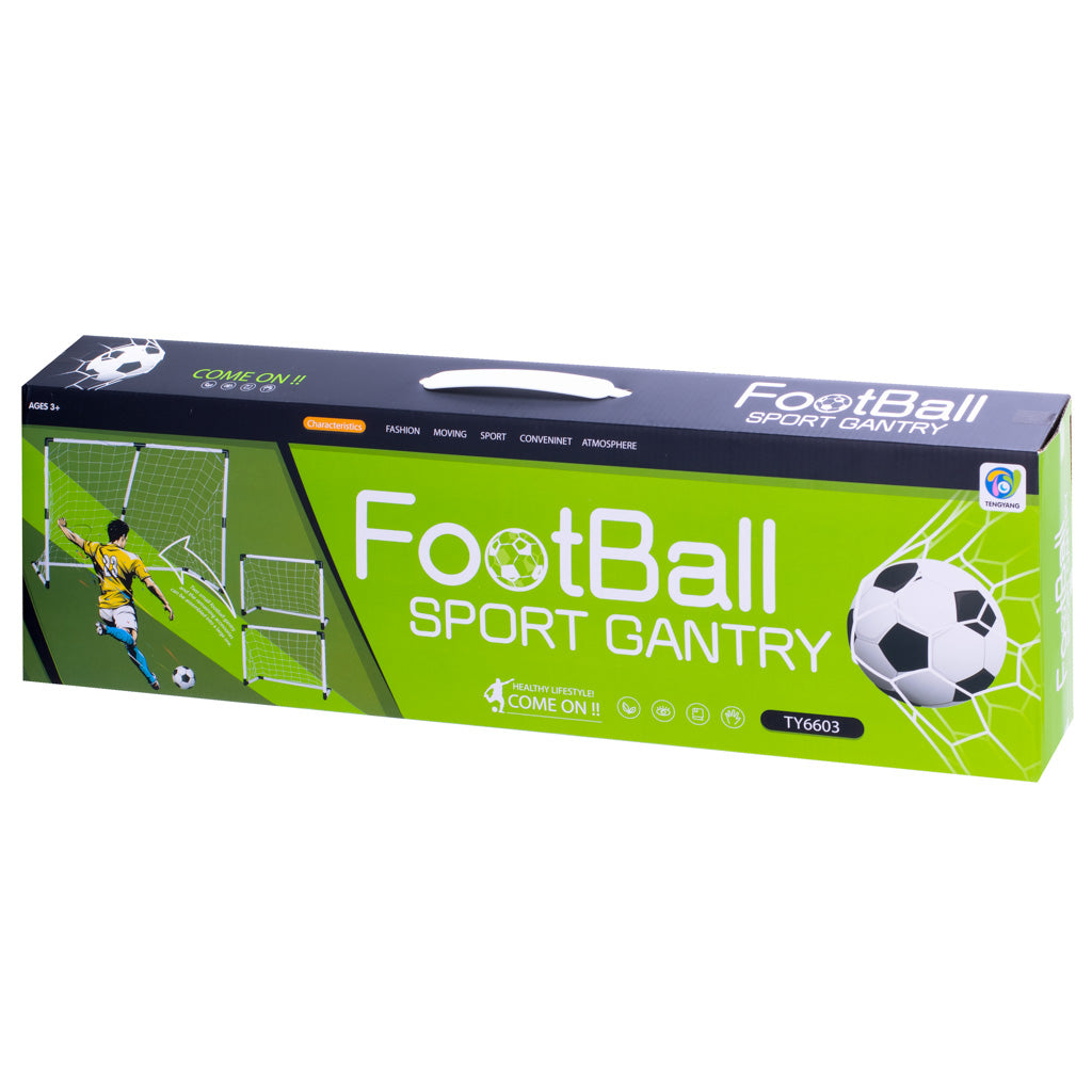 Bērnu futbola vārti 2in1 143x110x70cm | EcoToys
