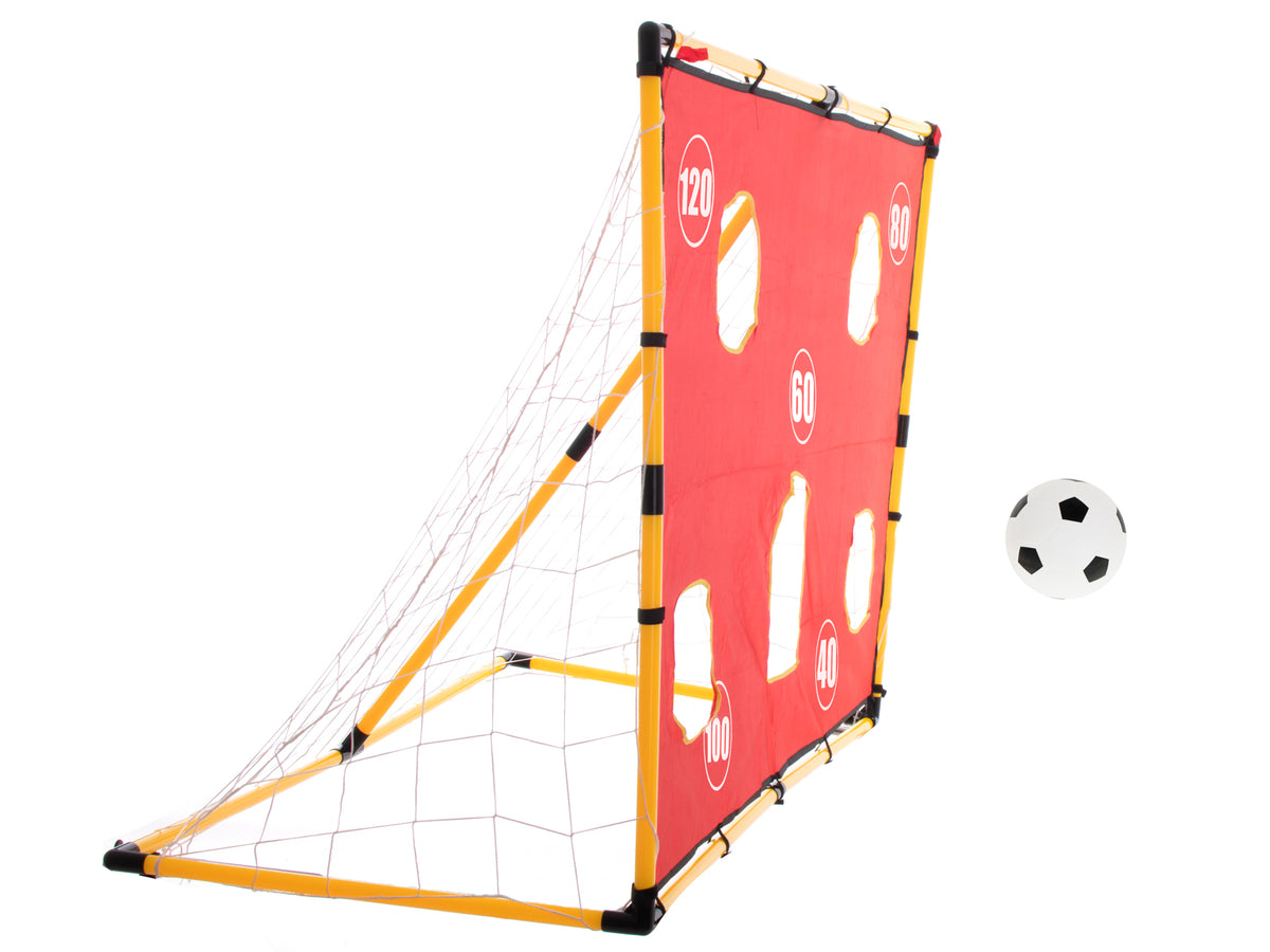 Futbola vārti ar mērķa sienu un bumbu | EcoToys