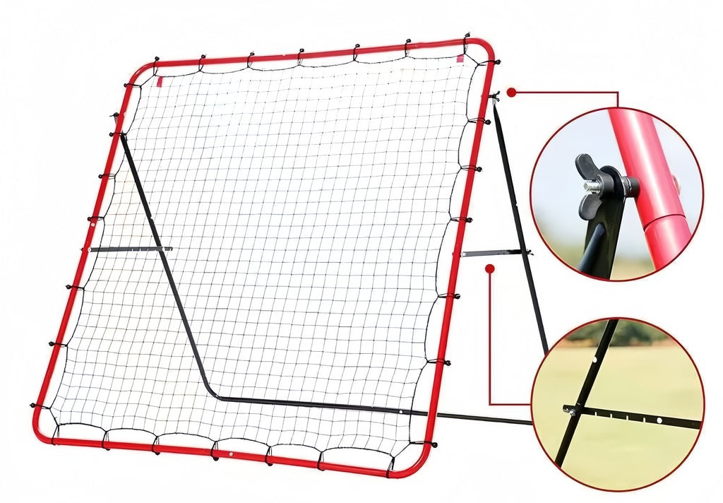 Futbola vārti bērniem ar atlēcienu treniņiem, 125x125 cm | EcoToys