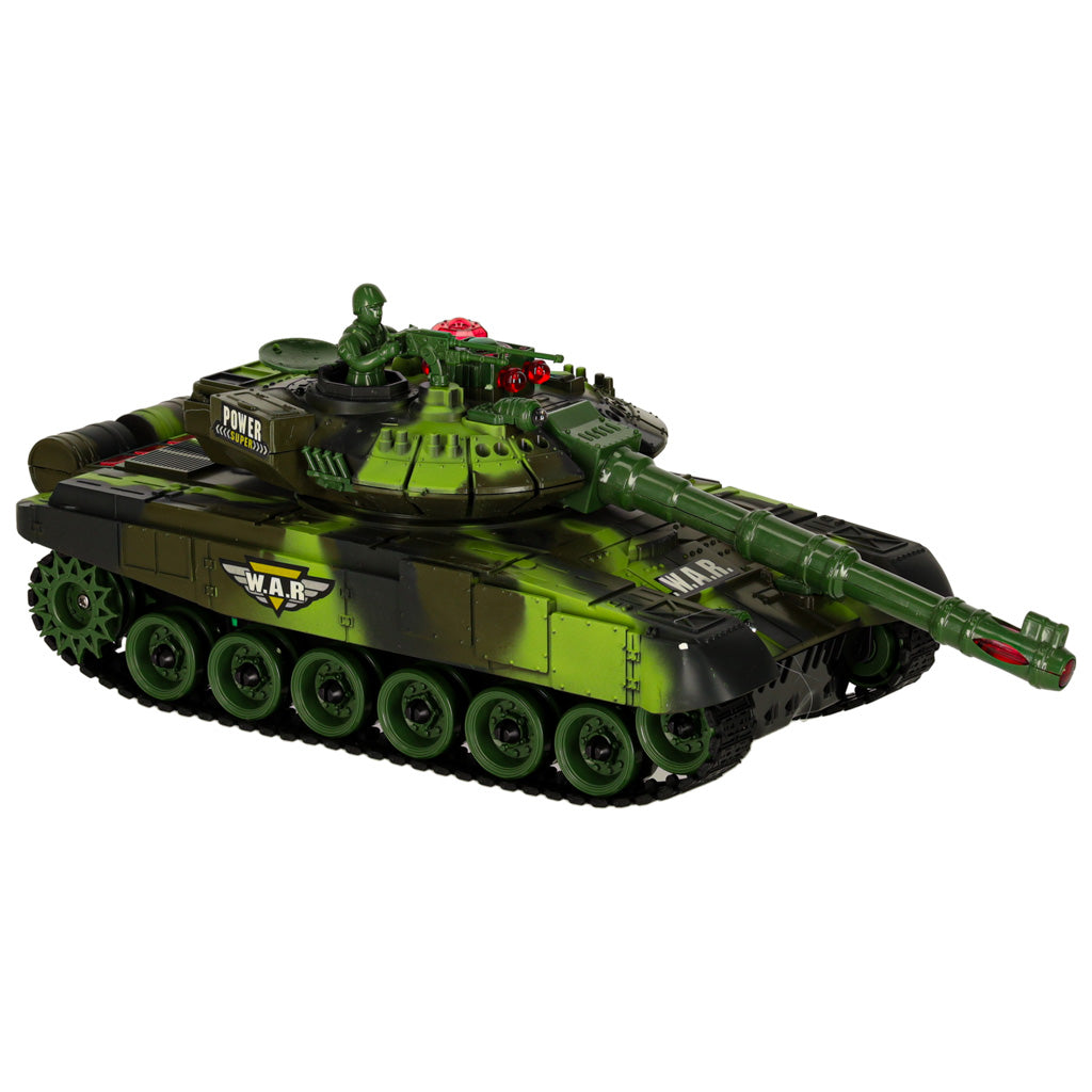 Tālvadības tanks 9993, 2,4 GHz, meža kamuflāža | EcoToys