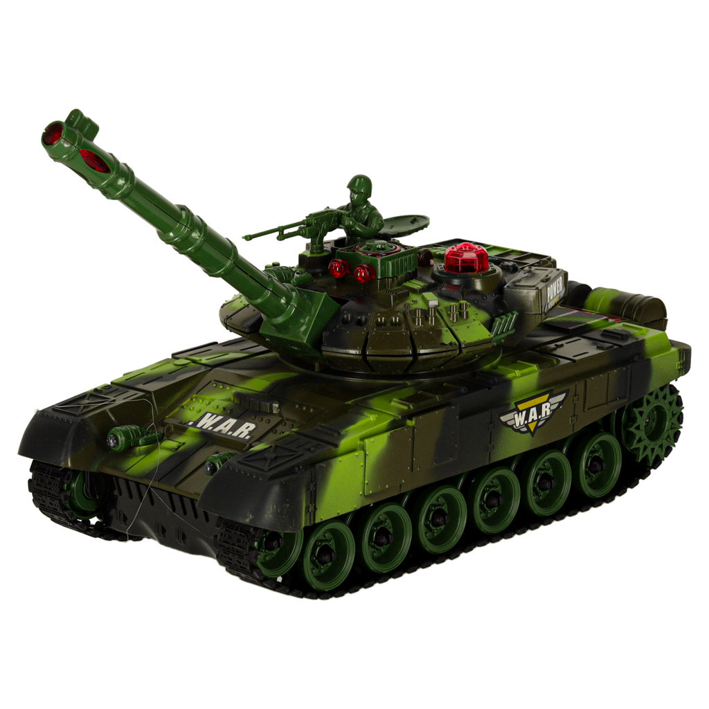 Tālvadības tanks 9993, 2,4 GHz, meža kamuflāža | EcoToys
