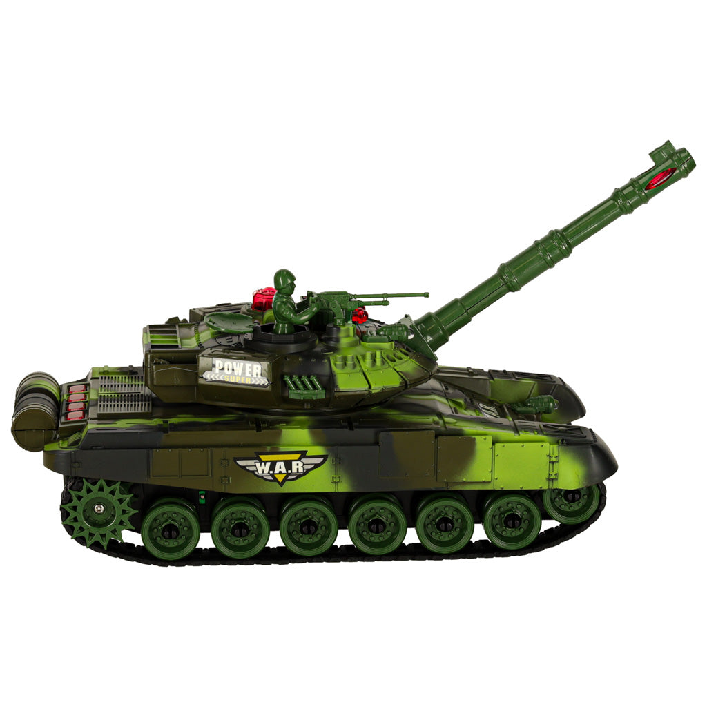 Tālvadības tanks 9993, 2,4 GHz, meža kamuflāža | EcoToys