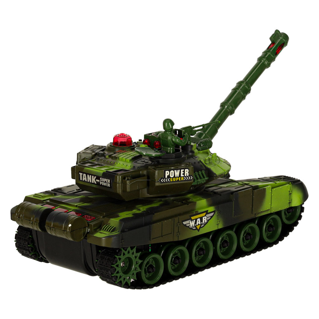 Tālvadības tanks 9993, 2,4 GHz, meža kamuflāža | EcoToys