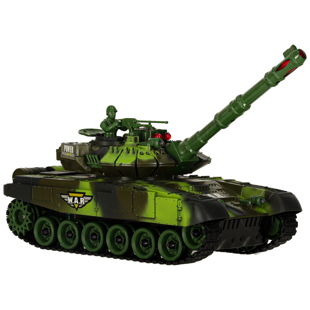 Tālvadības tanks 9993, 2,4 GHz, meža kamuflāža | EcoToys