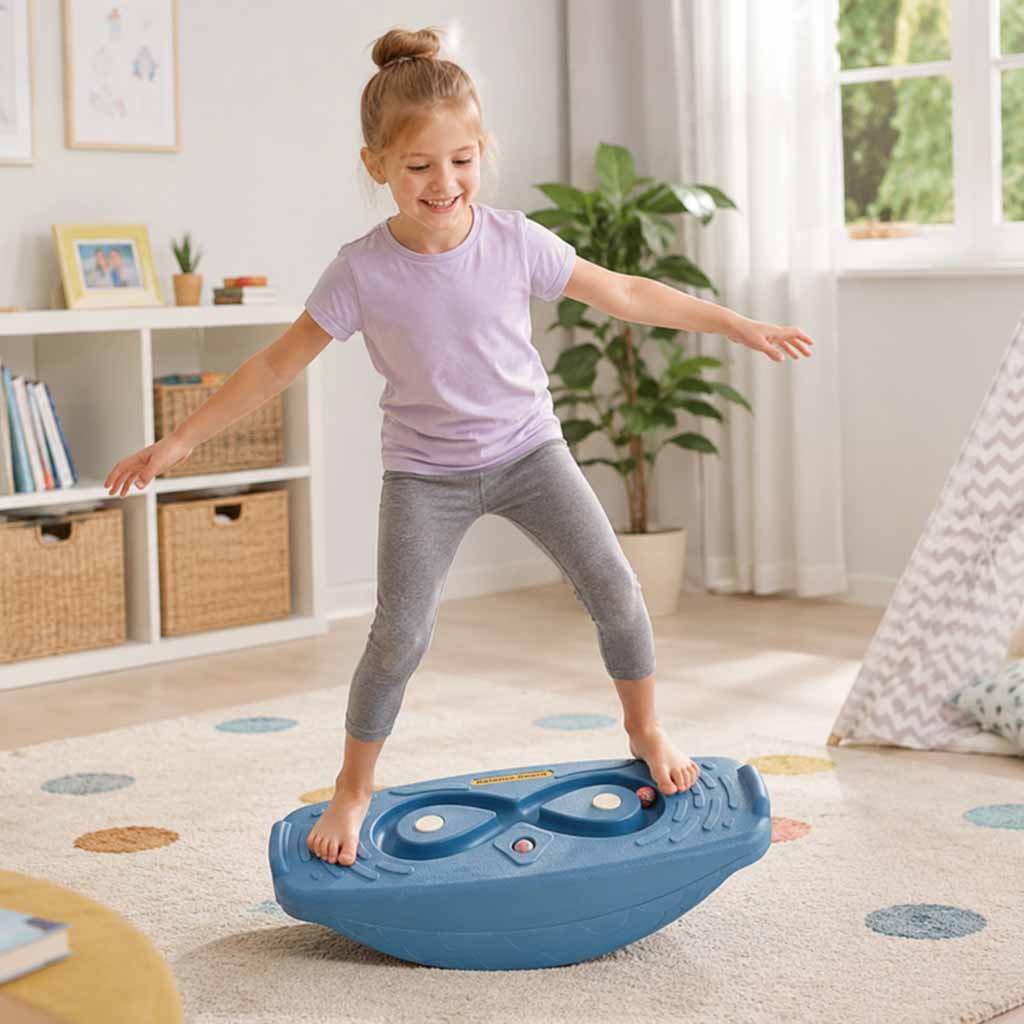 Grīdas līdzsvara baļķis tumši zils | EcoToys