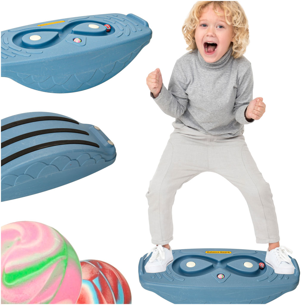 Grīdas līdzsvara baļķis tumši zils | EcoToys