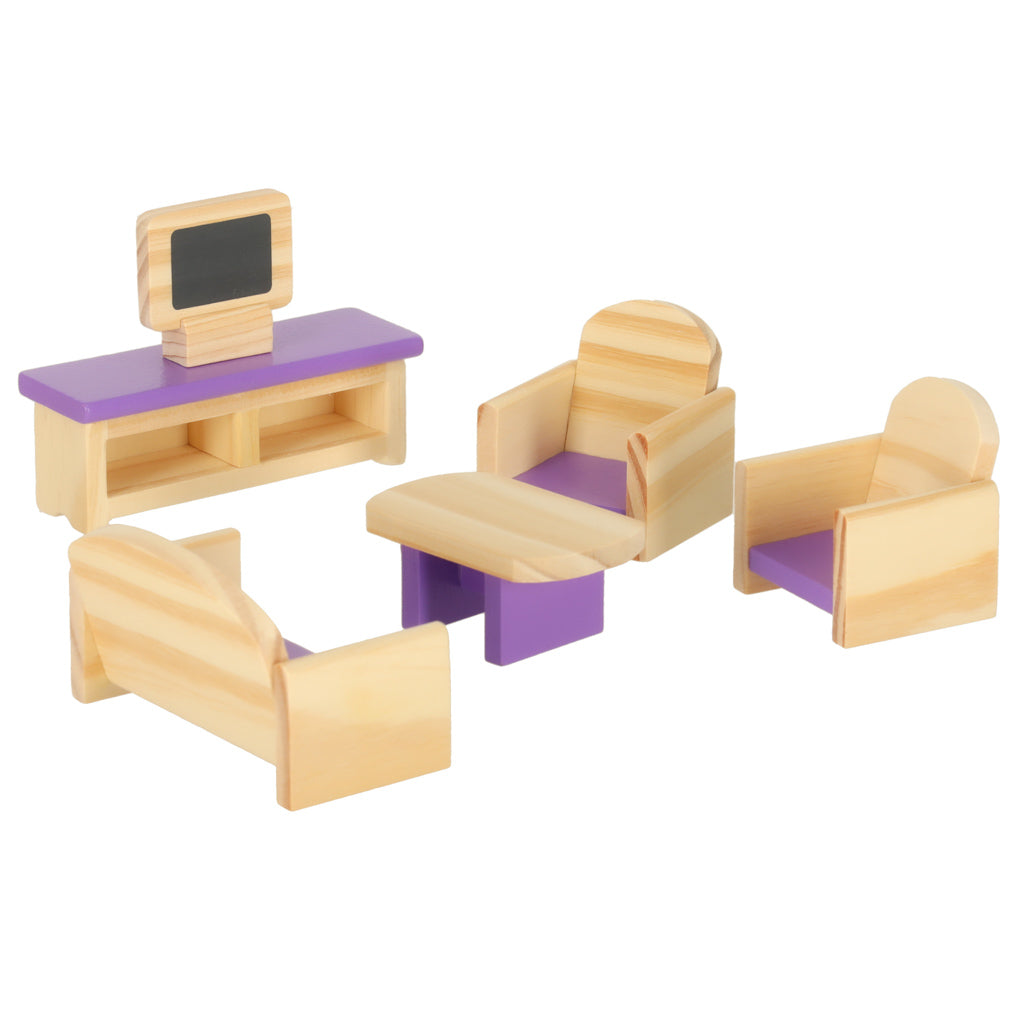 Leļļu mājas mēbeles koka VIOLA