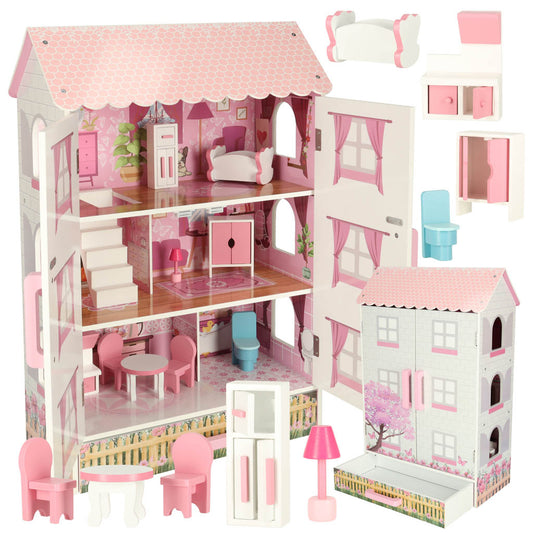 Leļļu māja koka Stūrītis | EcoToys