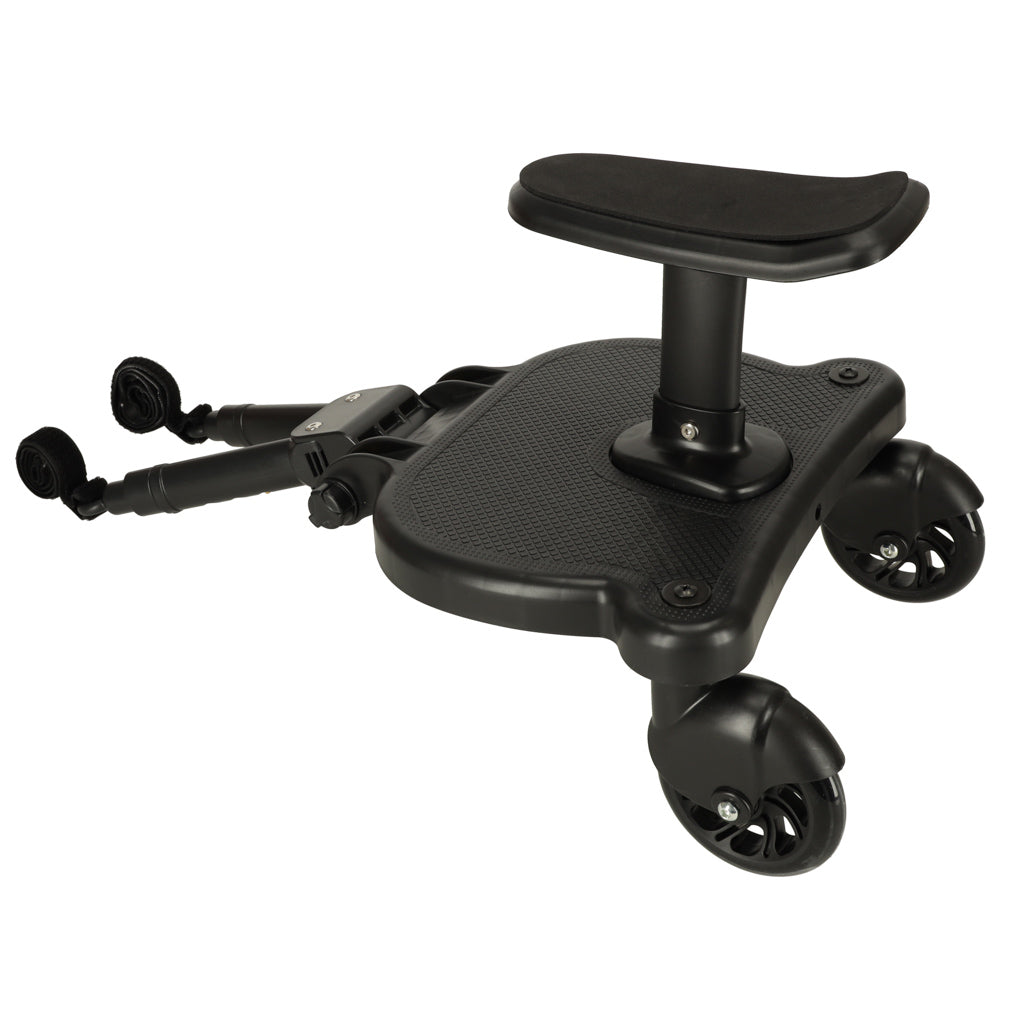 Ratiņu pagarinājums ar sēdeklīti otram bērnam, melns | EcoToys