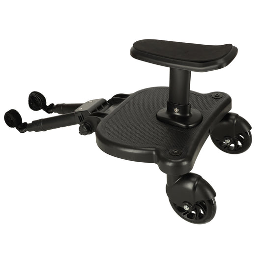 Ratiņu pagarinājums ar sēdeklīti otram bērnam, melns | EcoToys