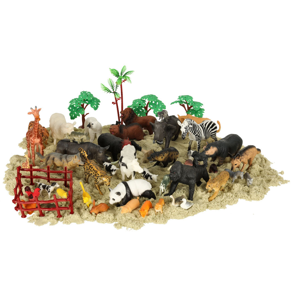 Figūriņas zoodārza dzīvnieki komplekts 59 el. | EcoToys