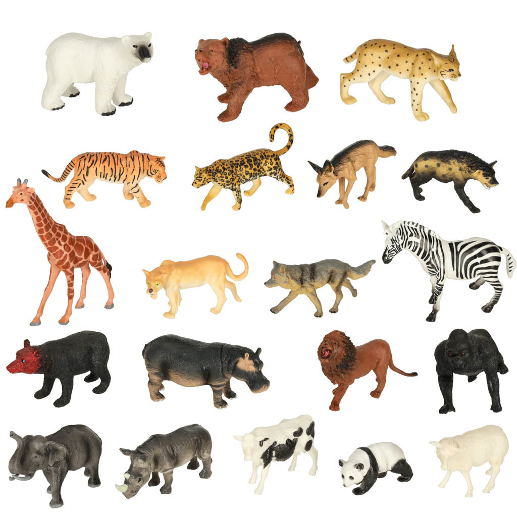 Figūriņas zoodārza dzīvnieki komplekts 59 el. | EcoToys