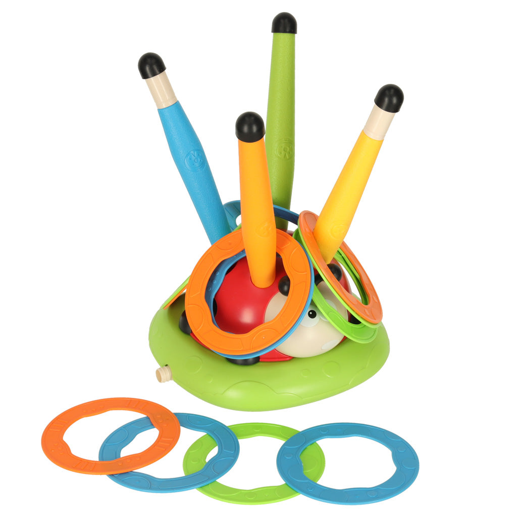 Lēkšanas un mērķa metiena sporta spēle bērniem “Mārīte” 3in1 | EcoToys