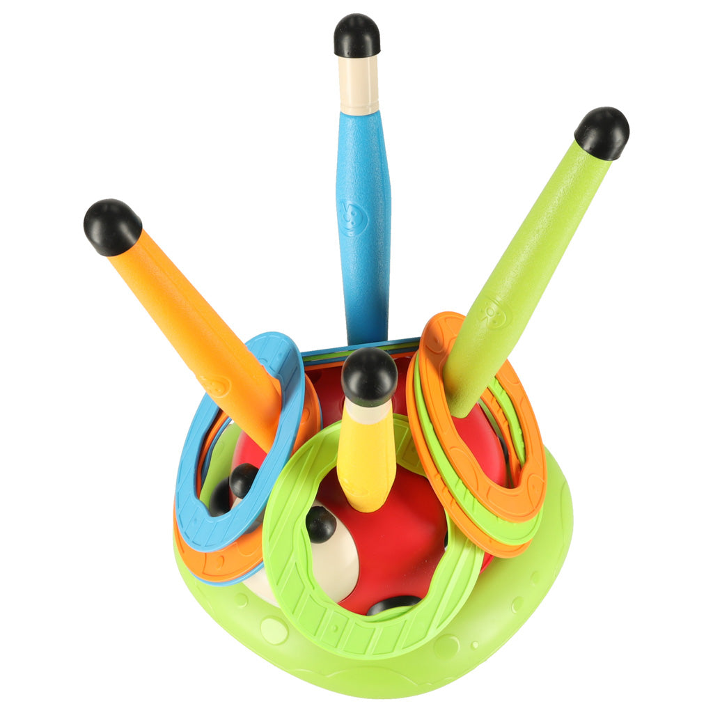 Lēkšanas un mērķa metiena sporta spēle bērniem “Mārīte” 3in1 | EcoToys
